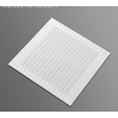 Substrato ceramico di allumina al 99,6% per la realizzazione di resistori a chip